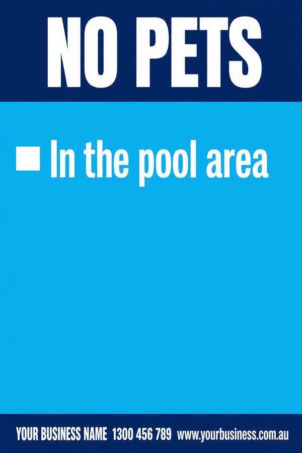 No Pets — No Entry & Prohibition design