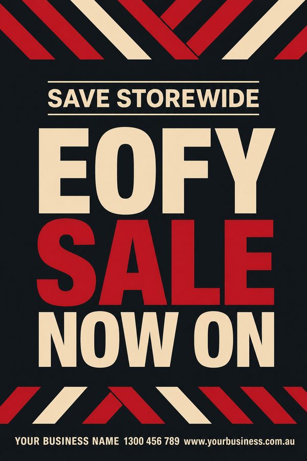 Eofy Sale Now Charcoal — EOFY & stocktake design