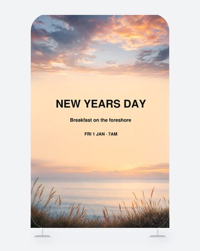 New Year's Day — Foreshore Breakfast — New Year's Eve Backdrops design for New Year's Eve