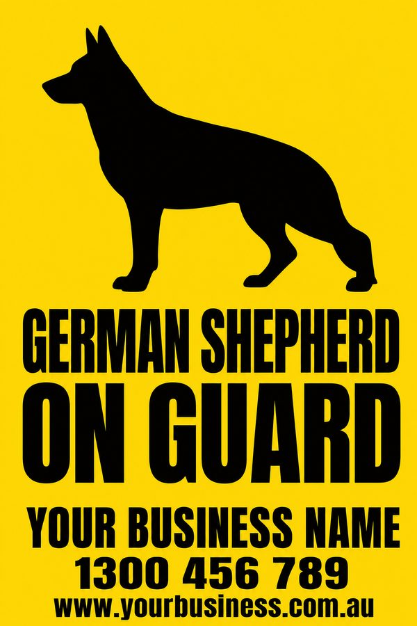 German Shepherd on Guard — Dog design