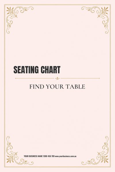 Seating Chart Blush — Wedding Welcome Signs & Seating Charts design for Wedding