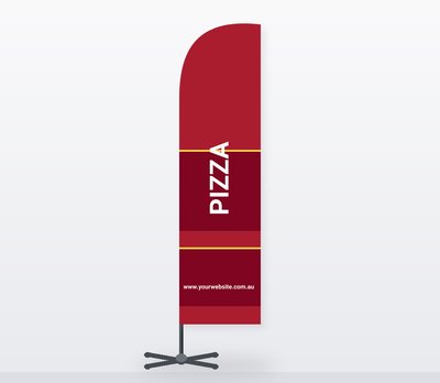 Pizza — Feather Flags design for Café