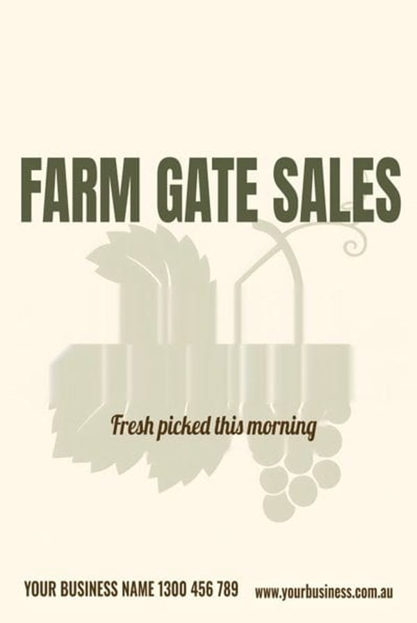 Farm Gate Sales — Café & Restaurant design