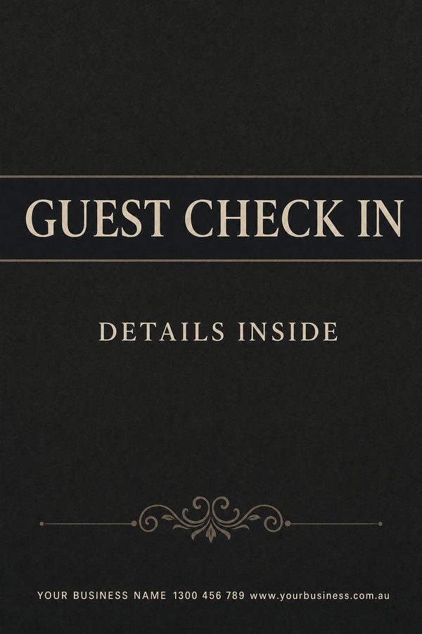 Guest Check Charcoal — Home, personal & memorial design
