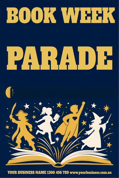 Book Week Parade — Book Week Signs (corflute) design for Book Week
