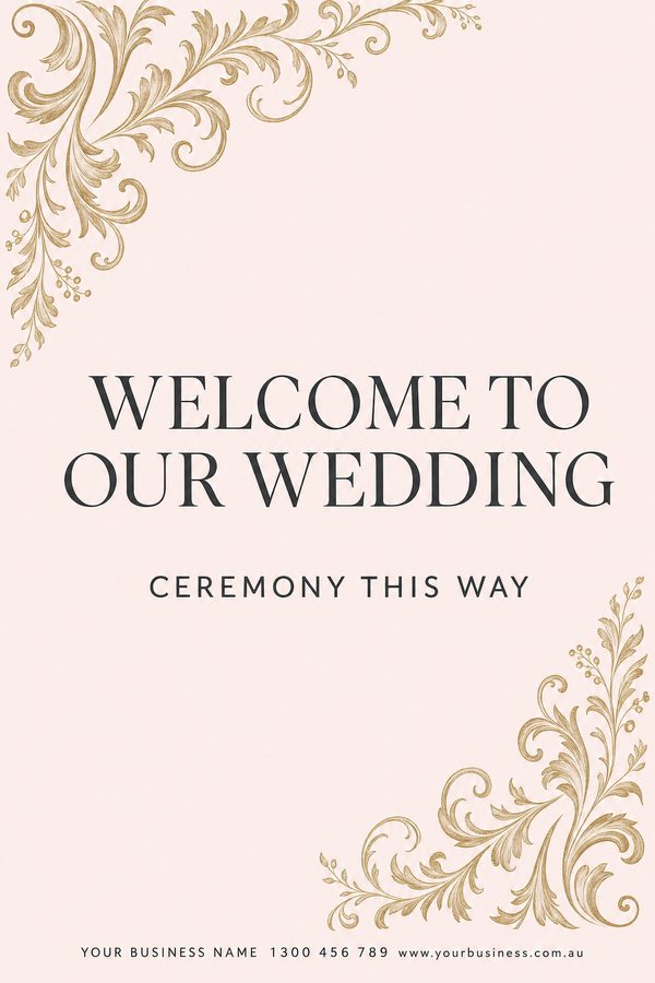 Welcome Wedding Blush — Weddings design
