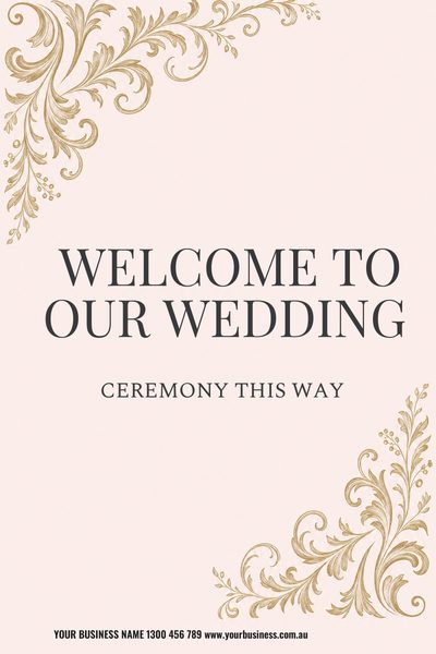Welcome Wedding Blush — Wedding Welcome Signs & Seating Charts design for Wedding