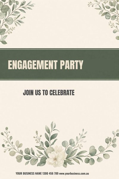 Engagement Party Ivory — Wedding Welcome Signs & Seating Charts design for Wedding