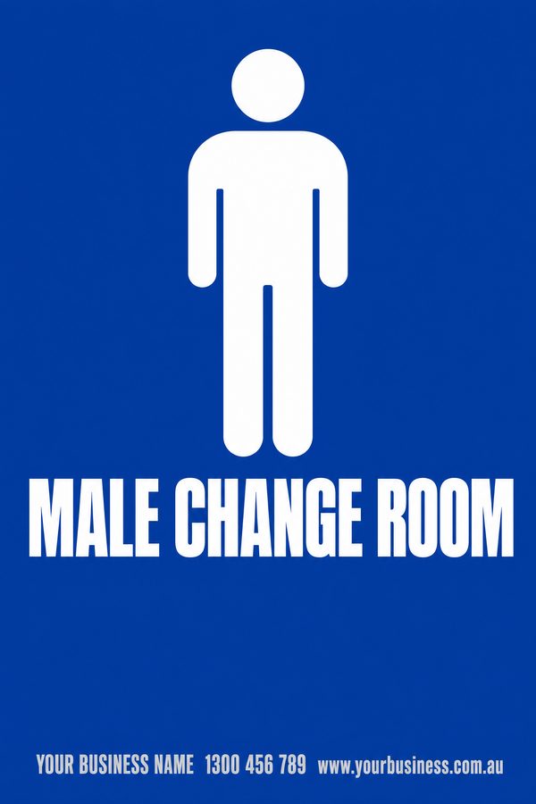 Male Change Room — Toilet & Amenities design