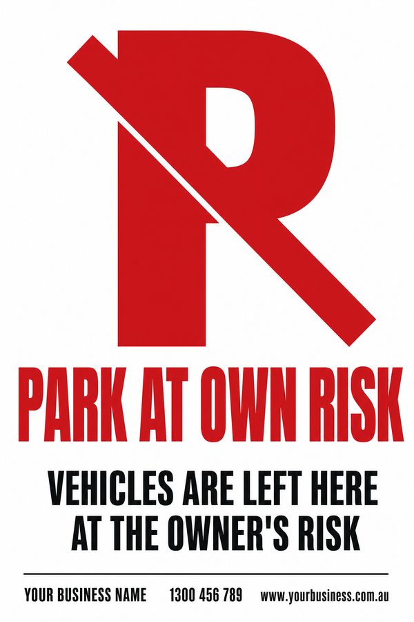 Park at Own Risk — Parking design