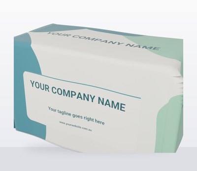 Teal Blob Field — Long Table Throws design for Wedding