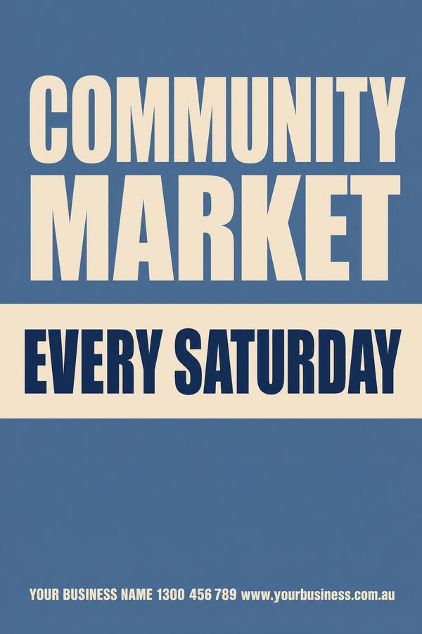 Community Market Slate — Events, sport & community design