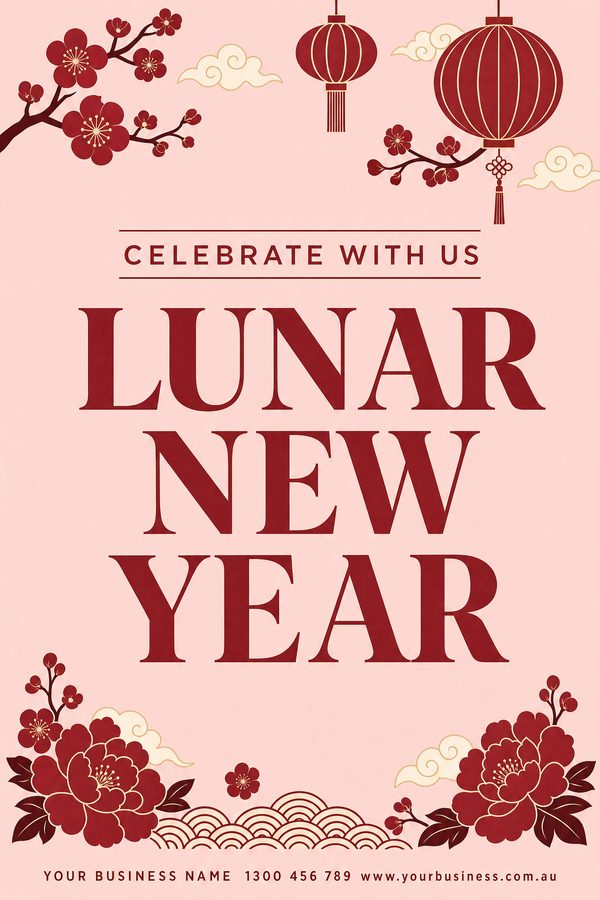 Lunar New Year Blush — Seasonal & holidays design