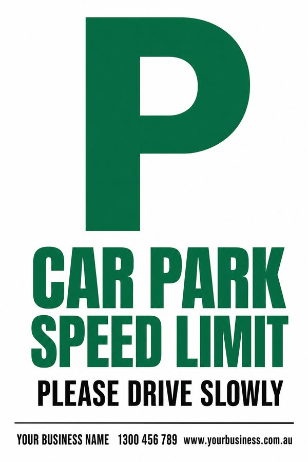 Car Park Speed Limit — Parking design