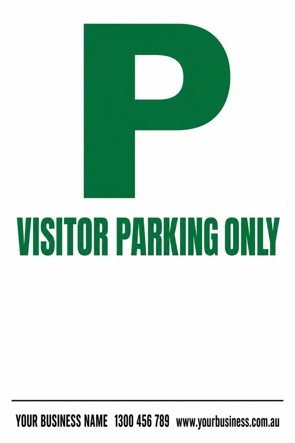 Visitor Parking Only — Parking design