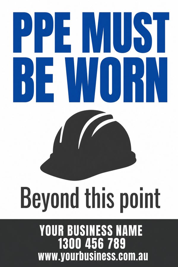 PPE Must Be Worn — Mandatory & PPE design