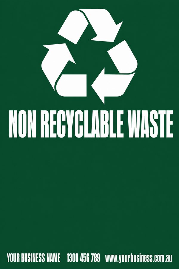 Non Recyclable Waste — Recycling & Bins design