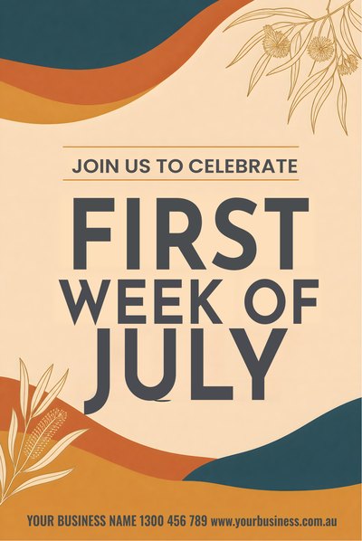 NAIDOC Week — First Week of July, 3 — NAIDOC Week Signs (corflute) design for NAIDOC Week