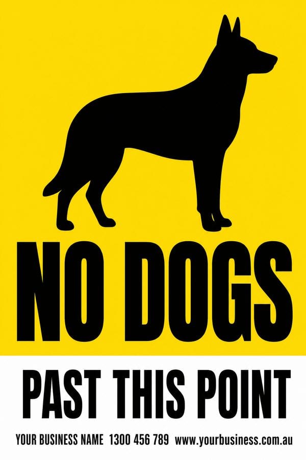 No Dogs — Dog design