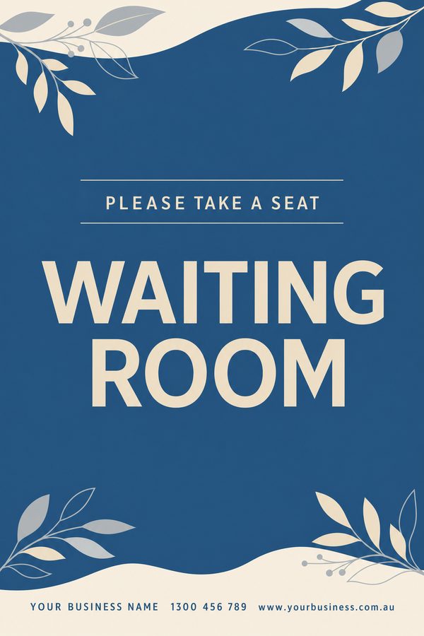Waiting Room Blue — Health, clinic & hygiene design