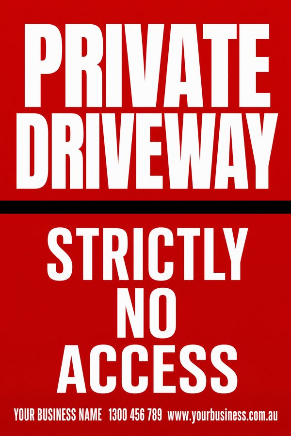 Private Driveway — Parking design