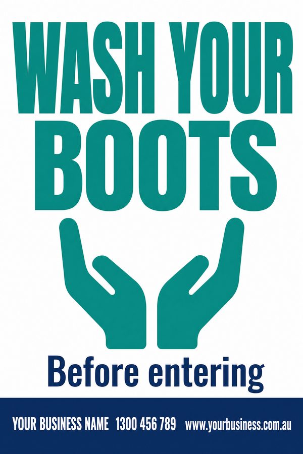 Wash your Boots — Mandatory & PPE design