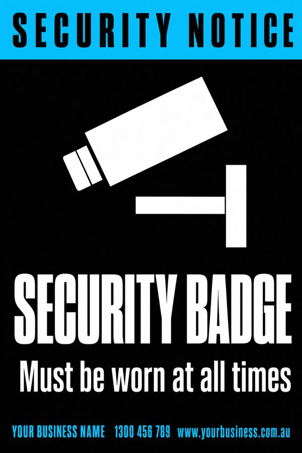 Security Badge &mdash; ready-made CCTV & Security design