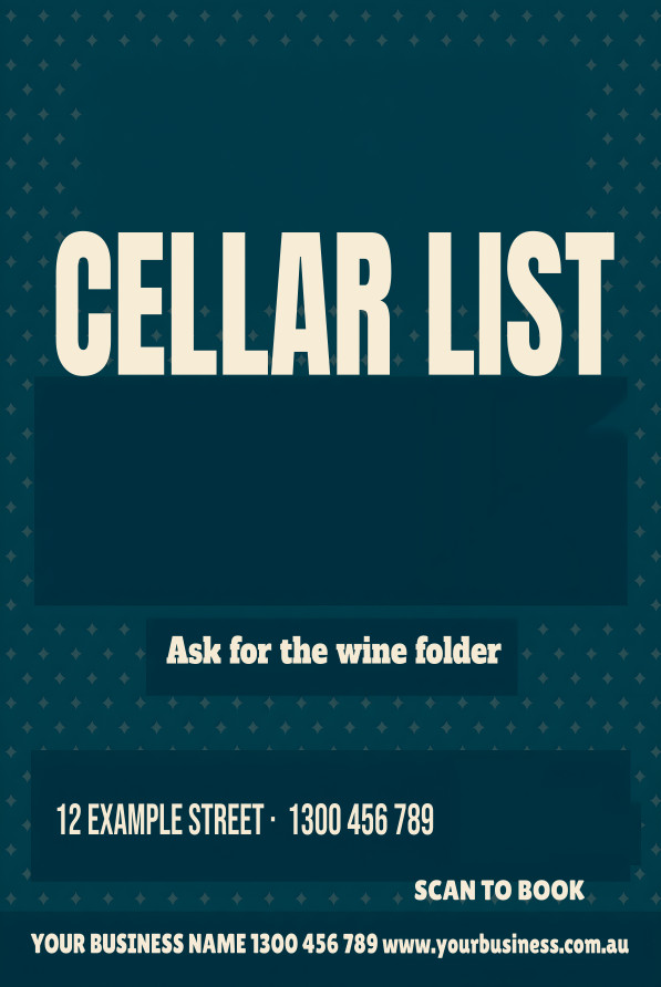 Cellar List — Café & Restaurant design