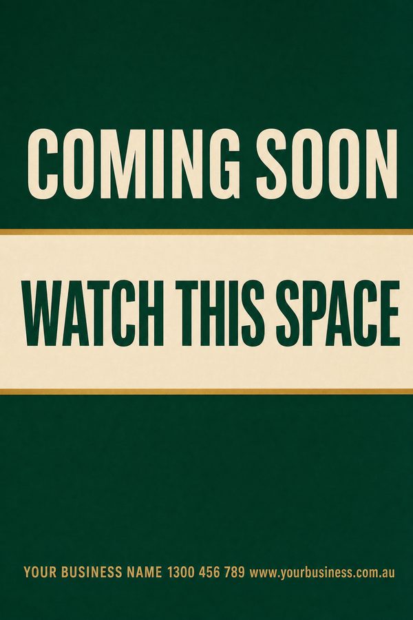 Coming Soon Green — Real estate design