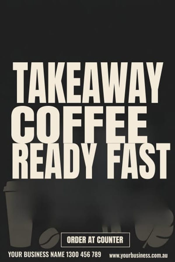 Takeaway Coffee Ready Fast — Café & Restaurant design