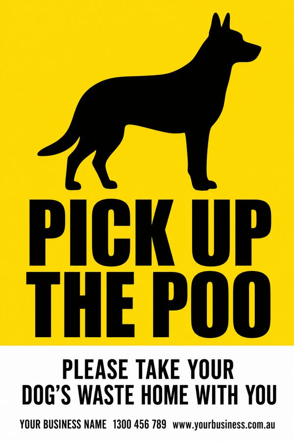 Pick Up the Poo — Dog design