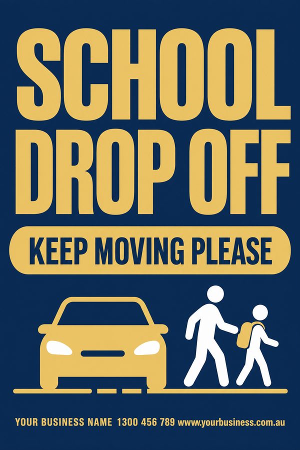 School Drop Off Navy 2 — Schools & education design