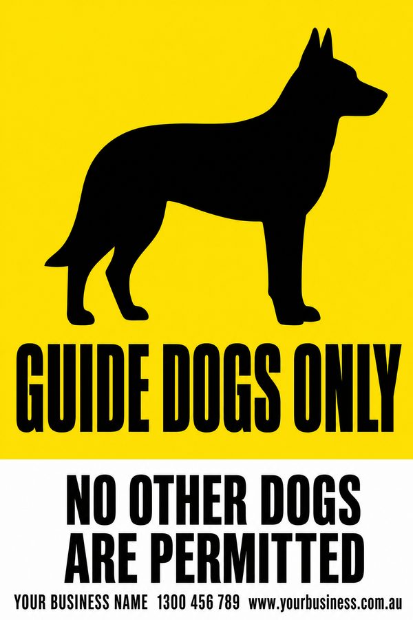 Guide Dogs Only — Dog design