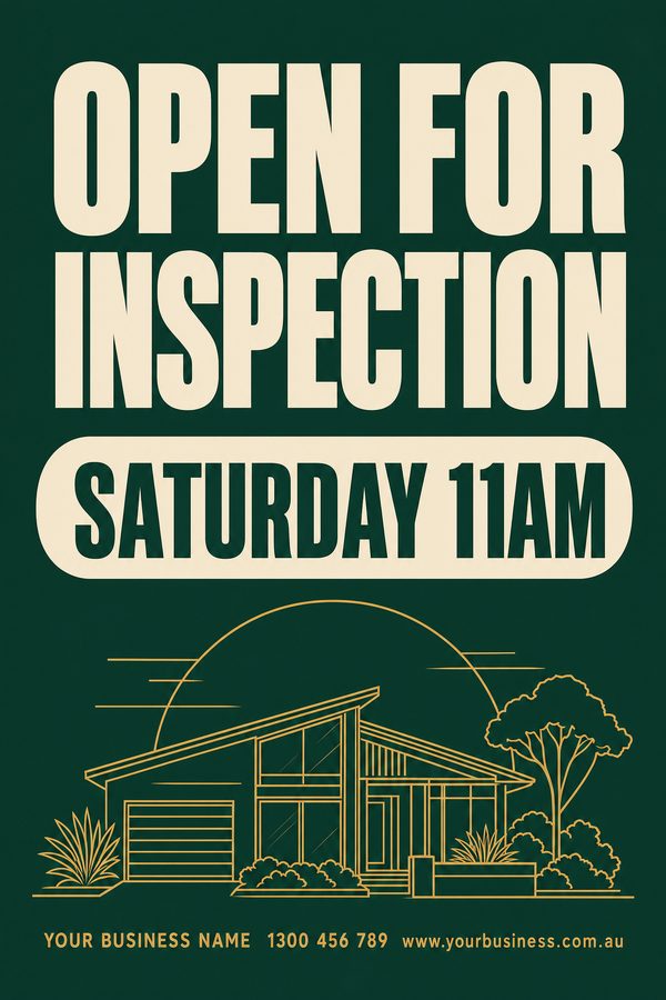 Open Inspection Green — Real estate design