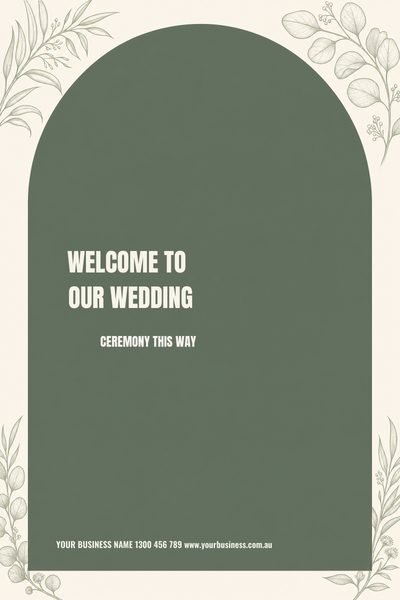 Welcome Wedding Ivory 2 — Wedding Welcome Signs & Seating Charts design for Wedding