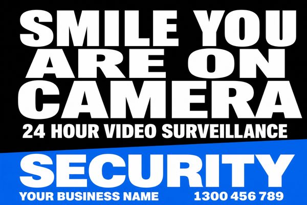 Smile You Are on Camera Security — CCTV & Security design