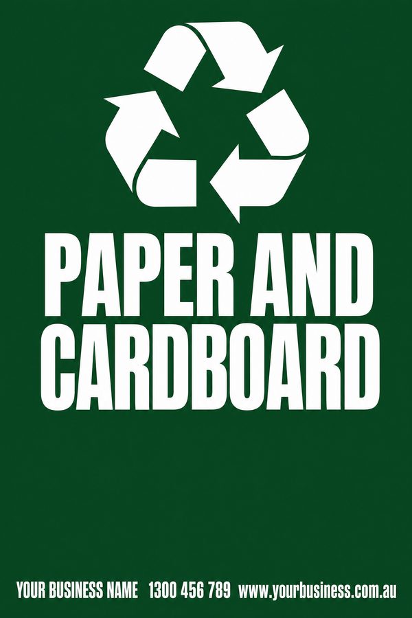 Paper and Cardboard — Recycling & Bins design