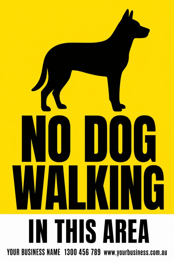 No Dog Walking — Dog design