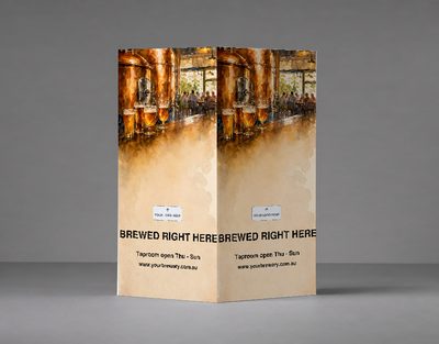 Brewed Right Here — Bollard Covers design for Café