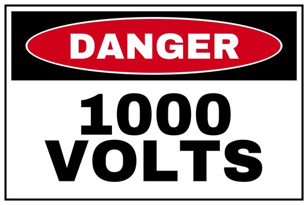 1000 Volts — Danger design