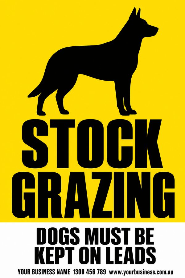 Stock Grazing — Dog design