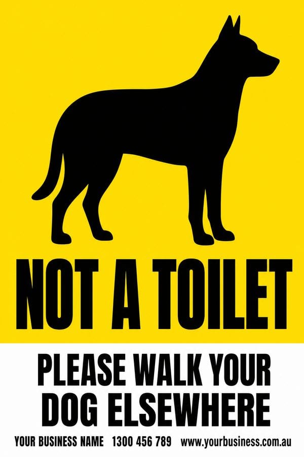 Not a Toilet — Dog design