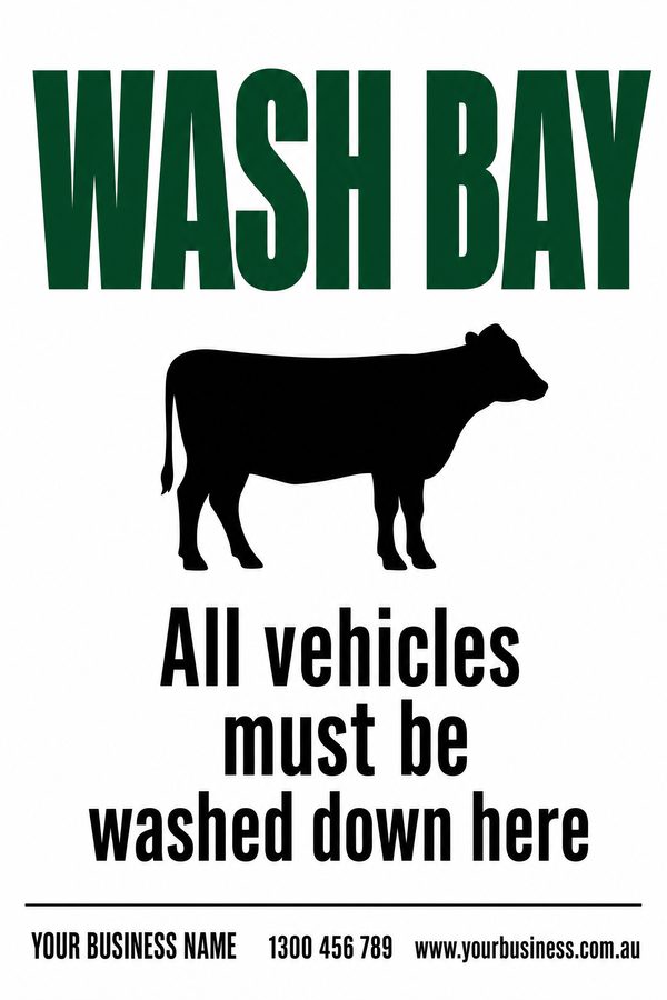 Wash Bay — Mandatory & PPE design