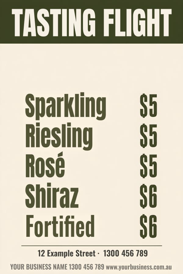 Tasting Flight — Café & Restaurant design