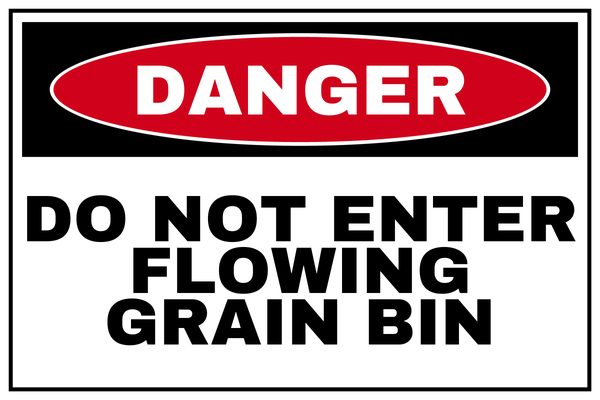 Do Not Enter Flowing Grain Bin — Recycling & Bins design