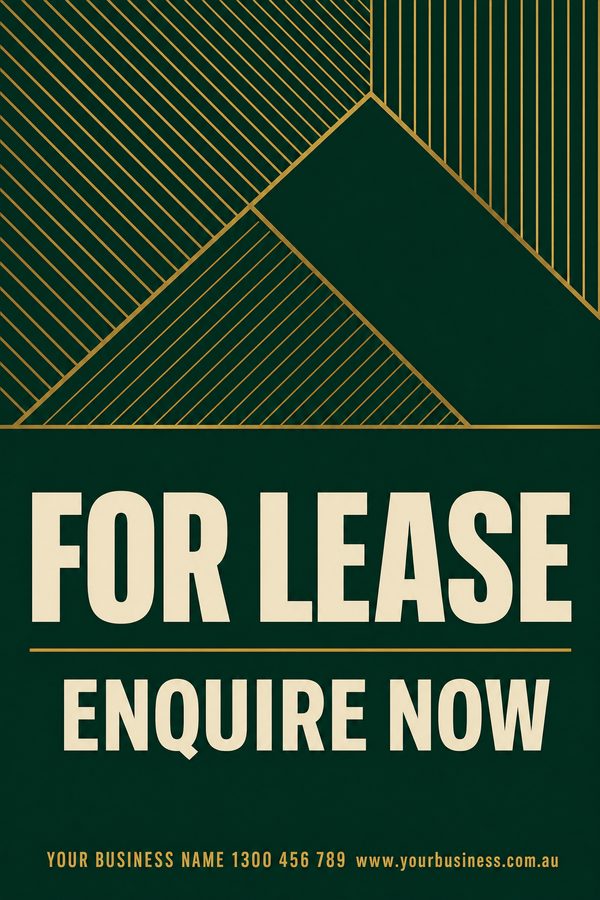 For Lease Green — Real estate design