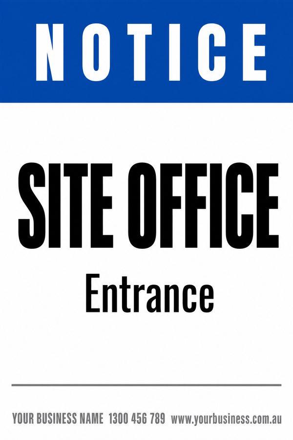 SITE OFFICE — Construction Site design