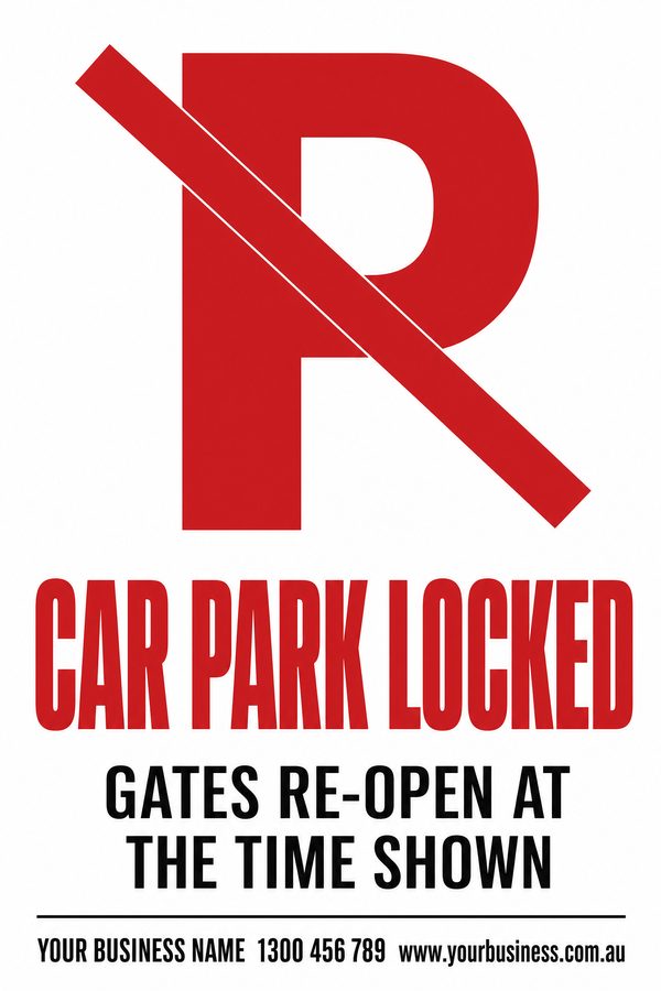 Car Park Locked — Parking design