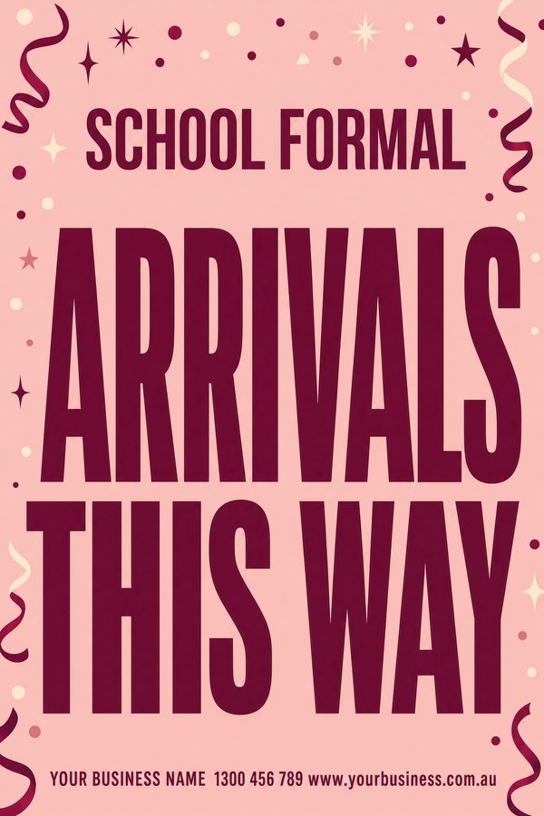 School Formal Blush — Parties & celebrations design
