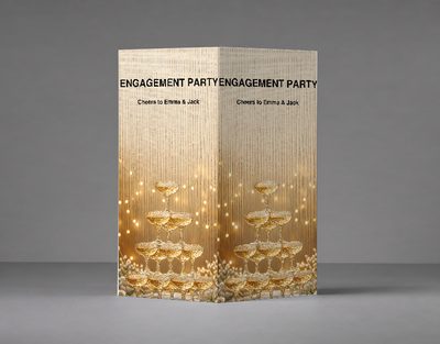 Cheers to the Couple — Party Bollard Covers design for Hens party